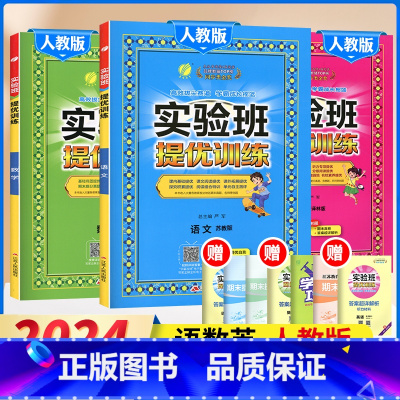 6下[提优训练]语数英3本◆人教版 小学通用 [正版]2024春新版实验班提优训练三年级上二年级上册下册一四年级五六年级
