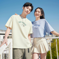 361°短袖男女同款夏季新款宽松休闲上衣圆领透气情侣运动T恤