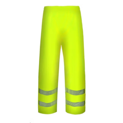 CMCBRIGHT 经典高警示反光雨裤 环卫施工工地汽车交通安全警示 008005Y 荧光黄 2XL