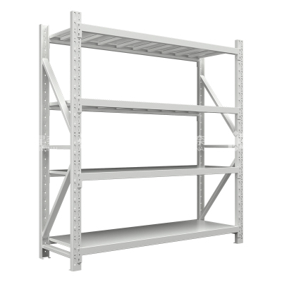 鑫星奈 XXN4010324 仓储货架库房置物架重型货架灰白色主架2000*600*2000mm/500kg