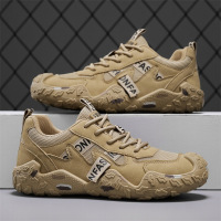 男鞋2026春季时尚工装休闲网面工作运动鞋青少年户外登山劳保潮鞋