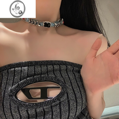 JiMi颈链项链女choker项圈y2k辣妹个性颈带锁骨链脖子饰品颈环chocker