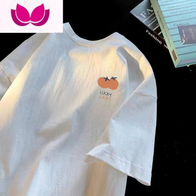 七斓白色质感短袖t恤女夏季美式复古高级感别致漂亮百搭上衣