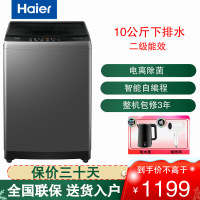 海尔(Haier)波轮洗衣机 10公斤容量全自动洗衣机 二级能效家用冷水除螨洗 XQB100-Z6088
