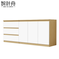 智叶舟矮柜资料柜三门三抽200*40*80cm台