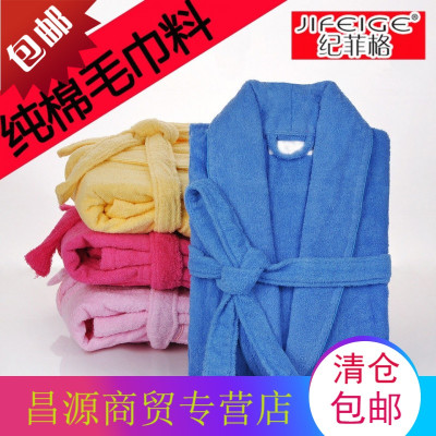 纯棉浴袍浴衣睡袍男女款全棉加厚毛巾料吸水酒店长款情侣秋冬季
