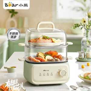 小熊 电蒸锅家用小型2-3人蒸煮多功能锅10.3L三层大容量DZG-UA0P8