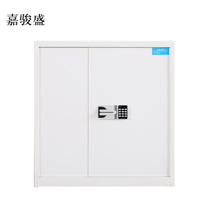 嘉骏盛保险柜铁皮资料柜矮柜办公室储物柜单节白色国宝锁900*420*900