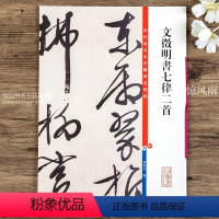 [正版]文徵明文征明书七律二首 彩色放大本中国碑帖第十集 繁体旁注行书碑帖毛笔书法字帖 孙宝文编 上海辞书出版社