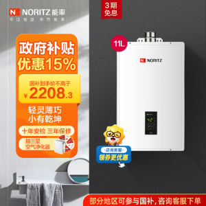 能率(NORITZ)11升燃气热水器 GQ-11A3FEX(天然气)(JSQ22-A3)