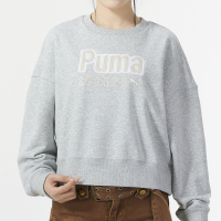 彪马(PUMA)女子运动卫衣新款圆领时尚休闲服宽松套头衫626169-04