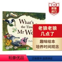 [正版]老狼老狼几点了 英文原版 What's the Time Mr Wolf 黛比葛莉欧利 趣味启蒙绘本 培养时间