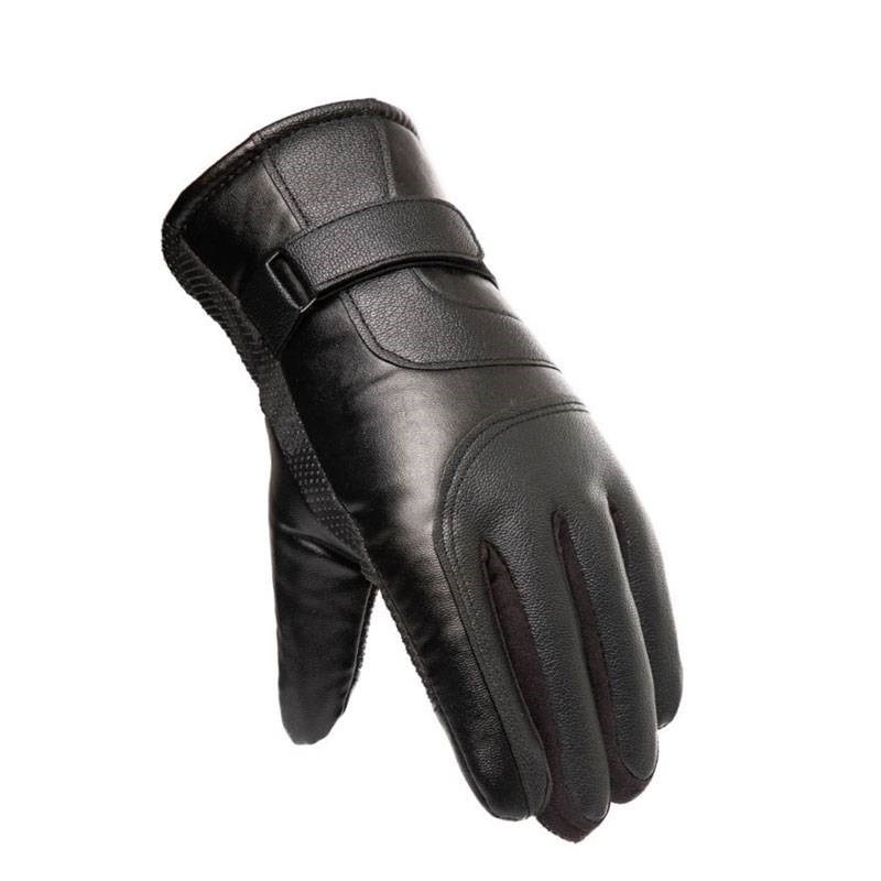 吾卫世 男士 皮手套 黑色/双