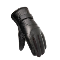 吾卫世 男士 皮手套 黑色/双
