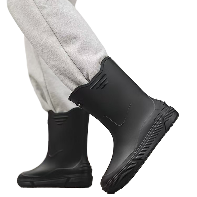 天富星加厚防滑雨靴雨鞋 中筒 双