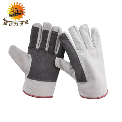 新动力火车 帆布手套 双层加托 单位:副