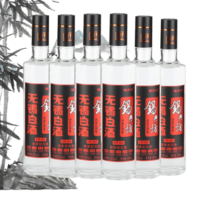 六瓶 锡井坊真纯粮无锡白酒地道无锡味特曲浓香型白酒52度