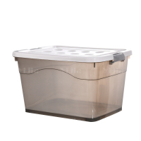 翌嘉 YJ4060301透明收纳箱衣服整理箱带轮物品收纳箱