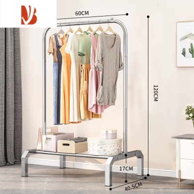 三维工匠晾衣架落地卧室内家用挂衣架折叠晾衣杆收纳阳台不锈钢晒衣服架子