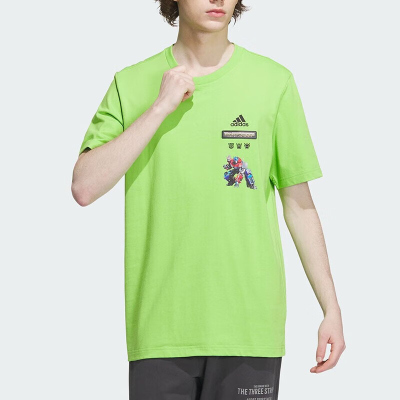 adidas/阿迪达斯短袖新款TF TEE跑步训练圆领休闲透气T恤IK3502 C