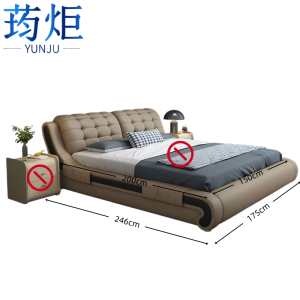 荺炬双人床