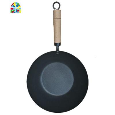 封后24 26 28cm加深轻便迷你小铁锅炒锅无油烟不粘锅燃气电磁电陶炉用 FEN 28CM无盖(双人)28CM无盖(单