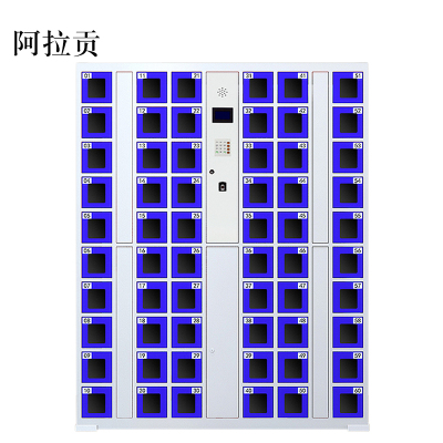 阿拉贡智能手机柜存放柜存包柜储物柜60门透明款