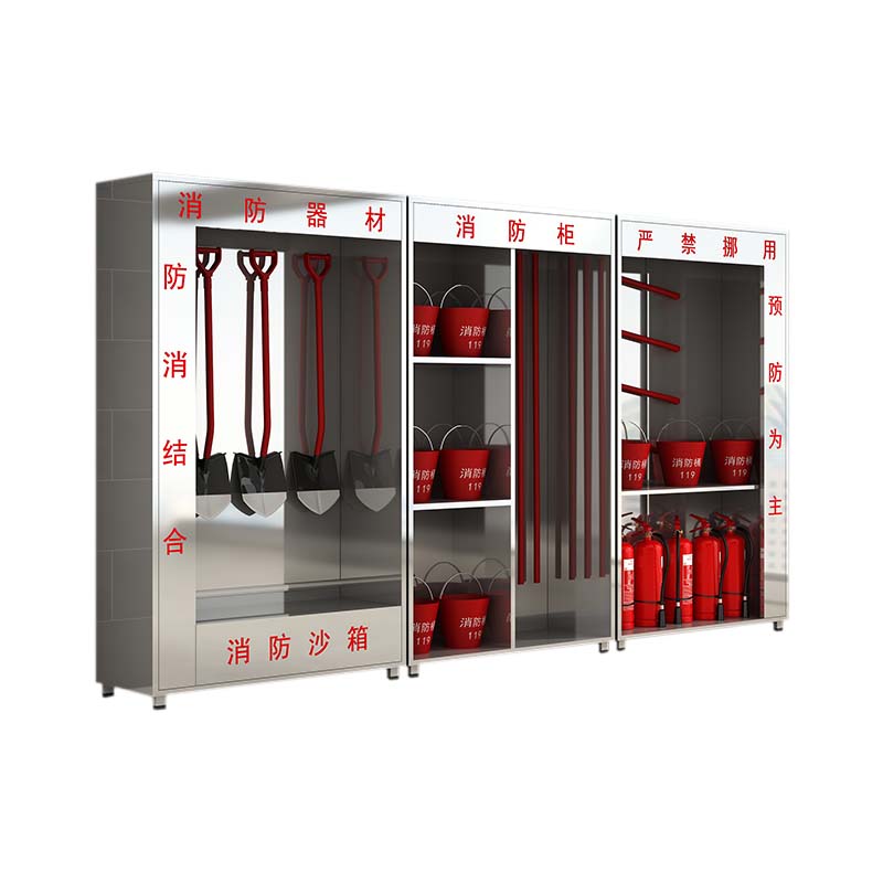 正斌314不锈钢柜消防救援器材箱防护用品柜室外微型消防站高2000*宽3600*深400(加厚304材质)不含器材