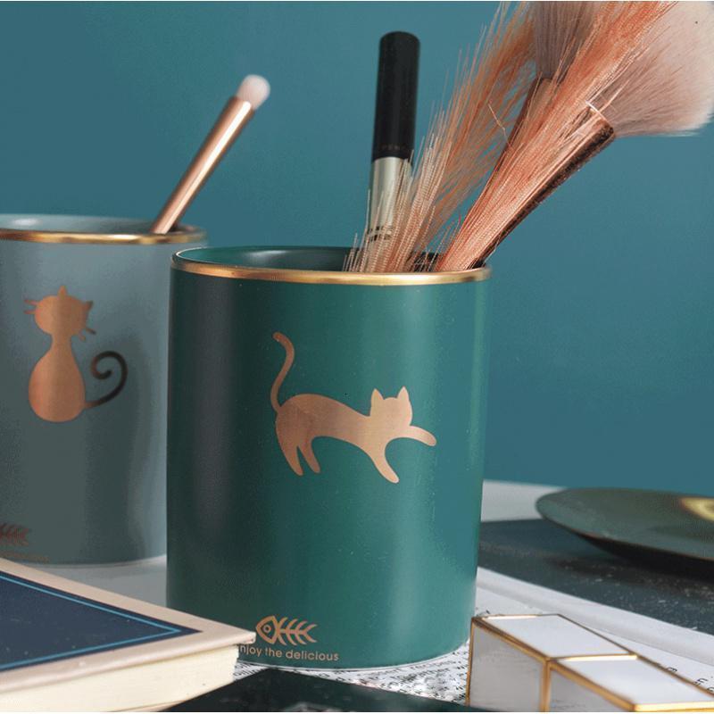 家柏饰(CORATED)风化妆刷收纳盒北欧风眼影刷化妆刷桌面收纳眉笔筒刷收纳