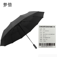梦惜 全自动钢骨玻纤 碰击布 配色橡胶漆手柄雨伞 YF-Z2021025/把