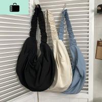 日系ins原宿暗黑港风大容量少女斜挎包女复古百搭韩版学生饺子包NEW LAKE