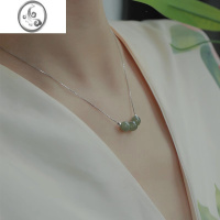 JiMi复古玉石项链女2023年新款潮小众设计感高级锁骨链气质轻奢颈链女
