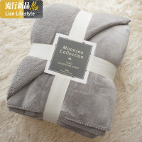 不毛办公室空调午休午睡毯双层加厚法兰绒毛毯子床单珊瑚绒盖毯 三维工匠