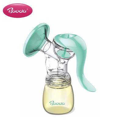 宝德舒雅手动吸奶器单手易握舒适便捷符合人体工学设计自由调节吸力大小双档位调节液体硅胶喇叭罩轻巧便携防逆流设计
