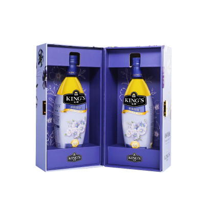 金龙鱼kings亚麻籽油礼盒750ml*2