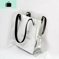2019新款ins超火女包韩版pvc透明包果冻包大容量单肩包手提托特包NEW LAKE女士单肩包