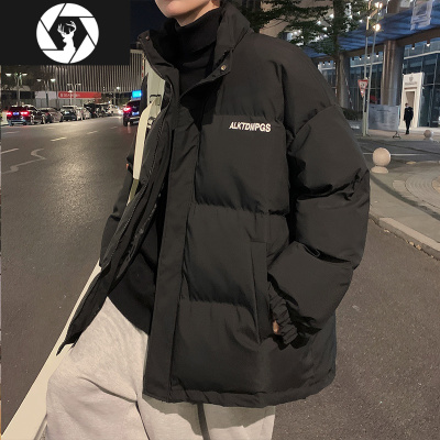 HongZun冬季防风立领面包服棉衣男短款宽松廓形羽绒棉服百搭情侣棉袄外套棉衣