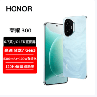 荣耀300 茶卡青 12GB+256GB 第三代骁龙7芯 5G 5300毫安青海湖电池 100W快充 拍照手机