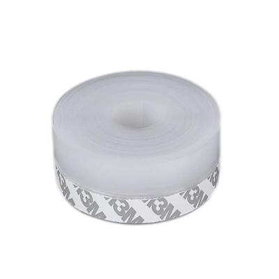 中锦科技 硅胶门窗密封条防风防尘自粘密封胶条45mm*5米[透明色]卷