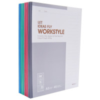 晨光(M&G)APYJQ411 A5无线装订本 40页商务软抄记事本 办公学习用学生笔记本单线本10本装