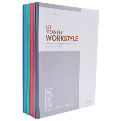 晨光(M&G)APYJQ411 A5无线装订本 40页商务软抄记事本 办公学习用学生笔记本单线本10本装