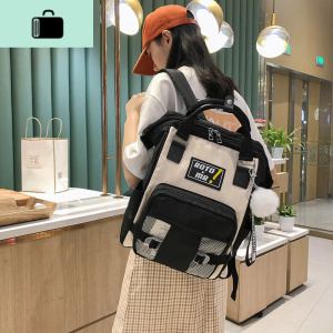 书包韩版原宿ulzzang女中学生初中生高中大学生ins风双肩背包百搭NEW LAKE女士双肩包