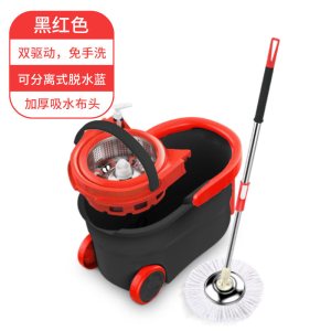 旋转拖把甩干免手洗墩布懒人拖布桶2020新款一拖家用地拖地净