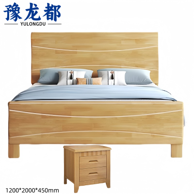 豫龙都 宿舍床+床头柜 1.2m套