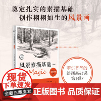 风景素描基础(版)西方经典美术技法译丛风景画静物临摹实用素描绘画技法自学入门基础教程 初学者素描速写绘画零基础教材