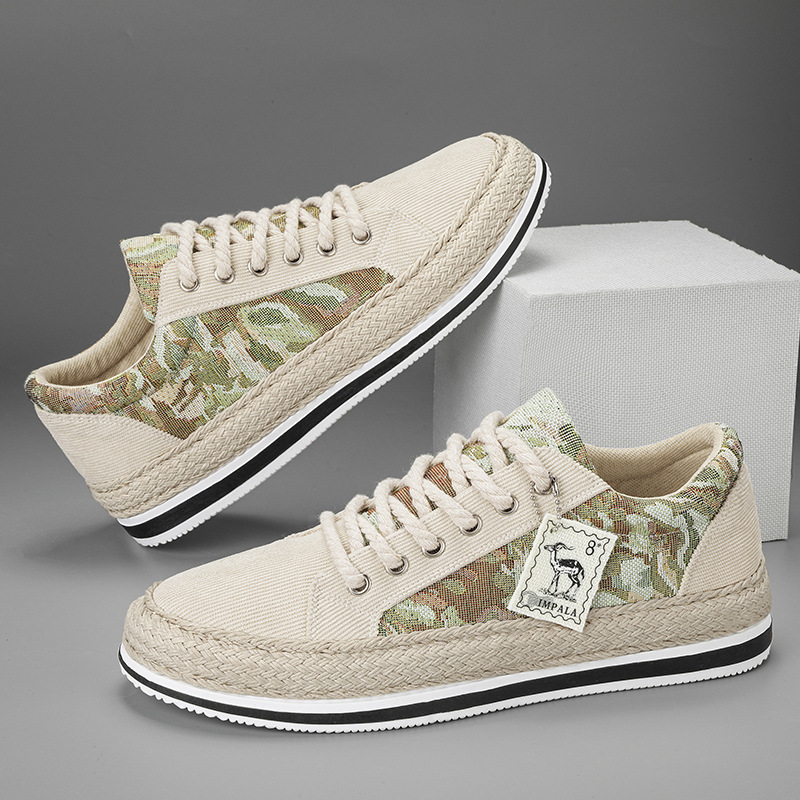 男鞋2026春季透气新款男士运动休闲板鞋灯芯绒小众老北京帆布潮鞋