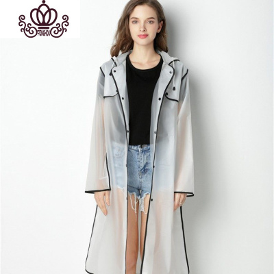 封后时尚潮包边成人长款男女情侣雨衣雨披徒步旅行防大雨暴雨防护隔离