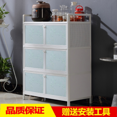 碗柜家用厨房多功能阿斯卡利(ASCARI) 简易餐边柜出租房橱柜带门经济型小柜子置物柜