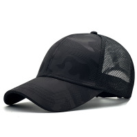硬顶帽子男夏款透气大头围棒球帽女夏季网眼防晒鸭舌帽凉帽遮阳帽