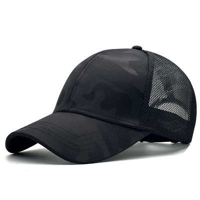 硬顶帽子男夏款透气大头围棒球帽女夏季网眼防晒鸭舌帽凉帽遮阳帽